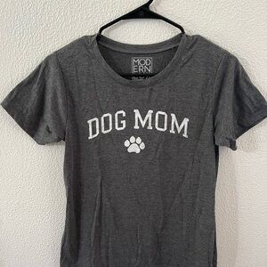 Modern Lux Gray Dog Mom Tee